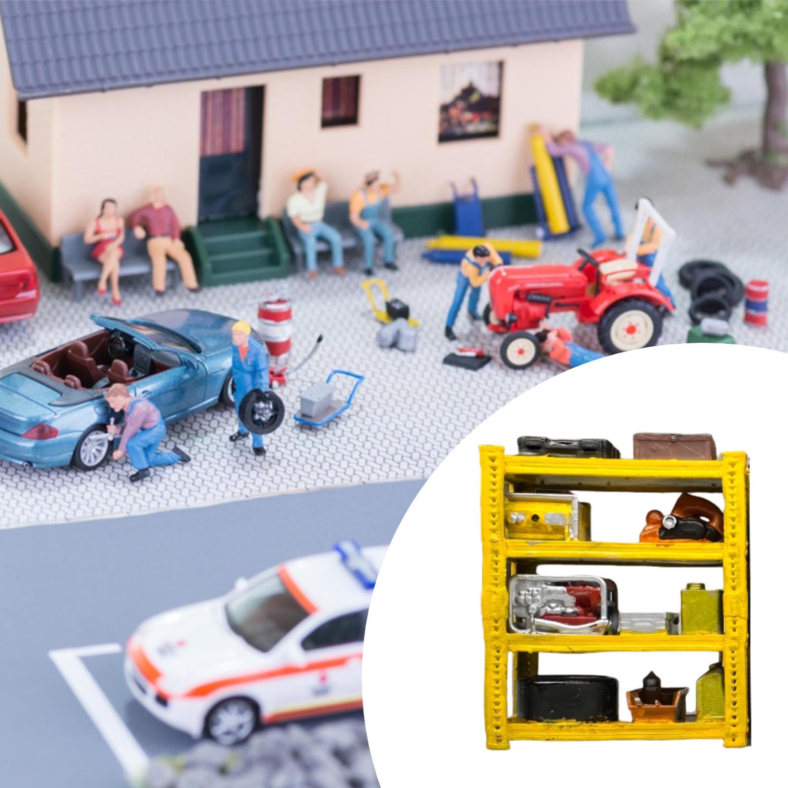 Auto Repair Shop Layout - 1/64 Model Car Repair Shop Rack